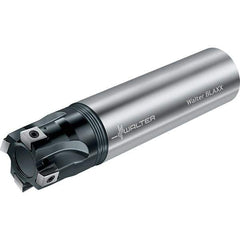 Walter - 25mm Cut Diam, 8mm Max Depth of Cut, 25mm Shank Diam, 200mm OAL, Indexable Square Shoulder End Mill - Multiple Insert Styles, Cylindrical Shank, 90° Lead Angle, Through Coolant, Series Blaxx - Exact Tool & Supply
