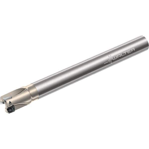 Walter - 22mm Cut Diam, 8mm Max Depth of Cut, 20mm Shank Diam, 200mm OAL, Indexable Square Shoulder End Mill - Multiple Insert Styles, Cylindrical Shank, 90° Lead Angle, Through Coolant, Series Xtra-tec - Exact Tool & Supply