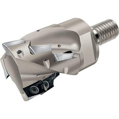 Walter - 40mm Cut Diam, 29mm Max Depth of Cut, Indexable Square Shoulder Helical End Mill - Multiple Insert Styles, T36 Modular Connection, 90° Lead Angle, Through Coolant - Exact Tool & Supply