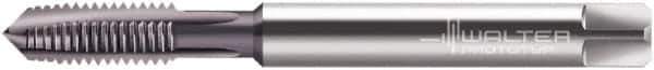 Walter-Prototyp - M6x0.75 Metric Fine, 3 Flute, AlCrN Finish, Powdered Metal Spiral Point Tap - Plug Chamfer, Right Hand Thread, 80mm OAL, 15mm Thread Length, 6mm Shank Diam, 6HX Class of Fit, Series 2121763 - Exact Tool & Supply