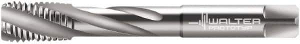 Walter-Prototyp - M12x1.75 Metric 4 Flute 6HX Modified Bottoming Spiral Flute Tap - Powdered Metal, Bright Finish, 110mm OAL, Right Hand Flute, Right Hand Thread, Series 204607 - Exact Tool & Supply