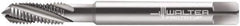Walter-Prototyp - M5x0.80 Metric Coarse, 3 Flute, 25° Helix, Modified Bottoming Chamfer, Bright Finish, Powdered Metal Spiral Flute STI Tap - Right Hand Flute, 3.1496" OAL, 0.2362" Shank Diam, 0.5906" Thread Length, 4H Class of Fit, Series 204089 - Exact Tool & Supply