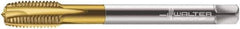 Walter-Prototyp - M16x2.00 Metric, 3 Flute, TiN Finish, Powdered Metal Spiral Point Tap - Plug Chamfer, Right Hand Thread, 110mm OAL, 25mm Thread Length, 12mm Shank Diam, 6H Class of Fit, Series 7026365 - Exact Tool & Supply
