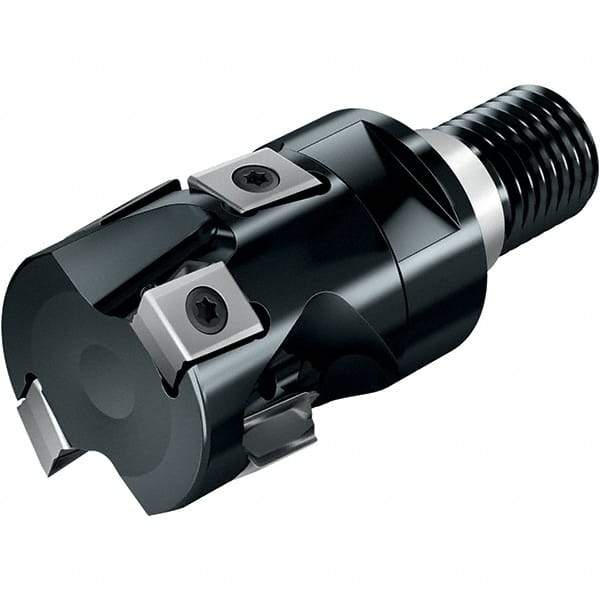 Walter - 40mm Cut Diam, 34mm Max Depth of Cut, Indexable Square Shoulder Helical End Mill - Multiple Insert Styles, T36 Modular Connection, 90° Lead Angle, Through Coolant - Exact Tool & Supply