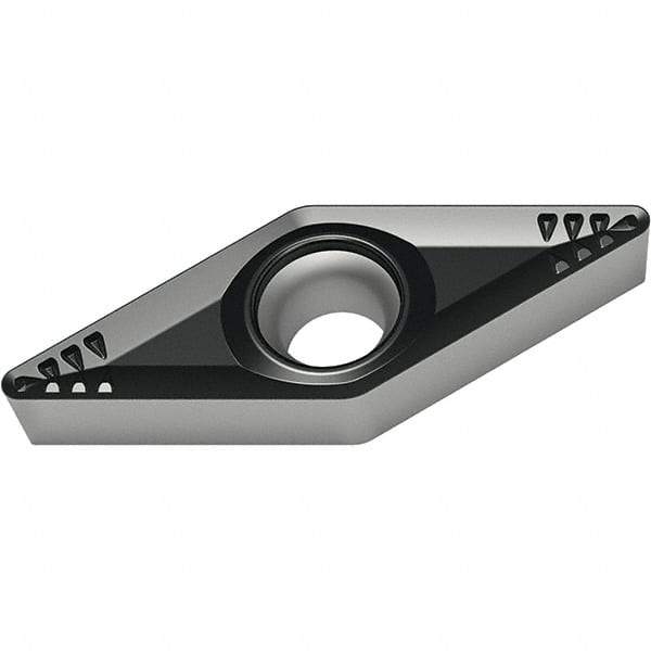 Walter - VCMT332 RP4 Grade WPP30S Carbide Turning Insert - TiCN/Al2O3/TiN Finish, 35° Diamond, 3/8" Inscr Circle, 3/16" Thick, 1/32" Corner Radius - Exact Tool & Supply