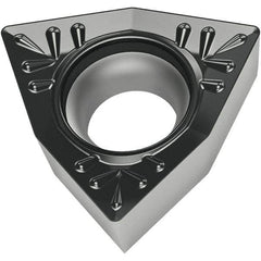 Walter - WCMT32.52 RP4 Grade WPP10S Carbide Turning Insert - TiCN/Al2O3/TiN Finish, 80° Trigon, 3/8" Inscr Circle, 5/32" Thick, 1/32" Corner Radius - Exact Tool & Supply