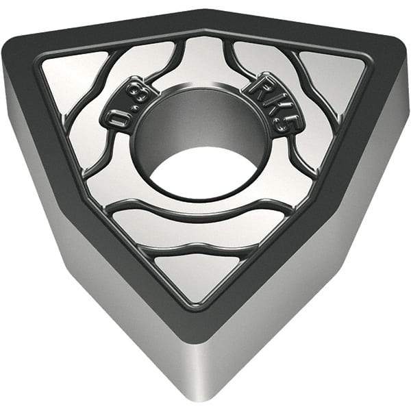Walter - INGD3125 Grade IC807, 1/8" Cutting Width, Carbide Grooving Insert - TiAlN/TiN Finish, 1/4" Depth of Cut, Left Hand, 0.19mm Corner Radius - Exact Tool & Supply