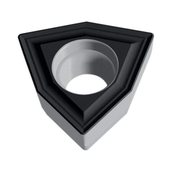 Walter - WOMX080408 D57 Grade WAK15 Carbide Indexable Drill Insert - TiCN/Al2O3/TiN Finish, Trigon, 12mm Inscribed Circle - Exact Tool & Supply