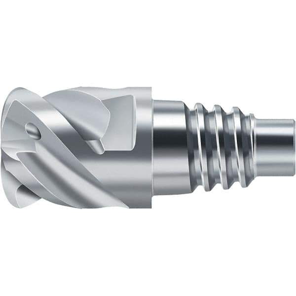 Walter-Prototyp - H2EC Carbide End Milling Tip Insert - TiAlN/TiAl Finish, 4 Flutes, 16mm Cutting Diam, 10mm Depth of Cut, 18.7mm Extension, 0.0787" Cnr Rad - Exact Tool & Supply