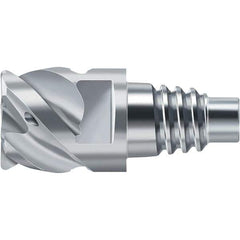 Walter-Prototyp - H2EC Carbide End Milling Tip Insert - TiAlN/TiAl Finish, 4 Flutes, 16mm Cutting Diam, 10mm Depth of Cut, 18.7mm Extension, 0.0394" Cnr Rad - Exact Tool & Supply