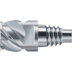 Walter-Prototyp - H2EC Carbide End Milling Tip Insert - TiAlN/TiAl Finish, 4 Flutes, 20mm Cutting Diam, 12mm Depth of Cut, 21.3mm Extension - Exact Tool & Supply