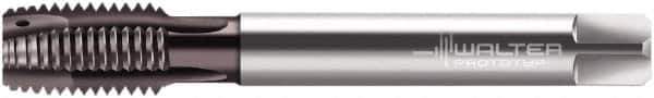 Walter-Prototyp - M18x1.50 Metric Fine, 4 Flute, Hardlube Finish, Powdered Metal Spiral Point Tap - Plug Chamfer, Right Hand Thread, 110mm OAL, 24mm Thread Length, 14mm Shank Diam, 6HX Class of Fit, Series EP2126342 - Exact Tool & Supply