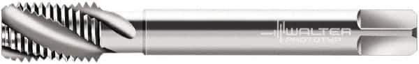 Walter-Prototyp - M10x1.50 Metric 2 Flute 6H Modified Bottoming Spiral Flute Tap - Cobalt, Bright Finish, 100mm OAL, Right Hand Flute, Right Hand Thread, Series N20566 - Exact Tool & Supply
