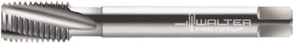 Walter-Prototyp - 3/8-24 UNF 3 Flute 3B Modified Bottoming Spiral Flute Tap - Cobalt, Bright Finish, 100mm OAL, Right Hand Flute, Right Hand Thread, Series 23450 - Exact Tool & Supply