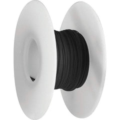 OK Industries - 26 AWG, 1 Strand, 30.4 m OAL, Copper Hook Up Wire - Black Kynar Jacket, 0.027" Diam - Exact Tool & Supply