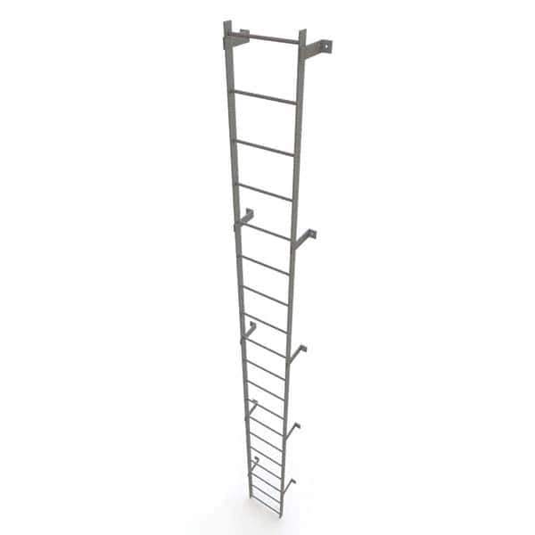 TRI-ARC - Rolling & Wall Mounted Ladders & Platforms Type: Fixed Ladder Style: Safety Cage - Exact Tool & Supply