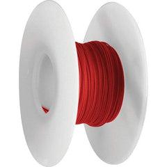 OK Industries - 30 AWG, 1 Strand, 304 m OAL, Copper Hook Up Wire - Red Kynar Jacket - Exact Tool & Supply