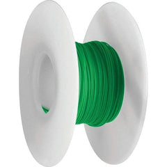 OK Industries - 30 AWG, 1 Strand, 30.4 m OAL, Copper Hook Up Wire - Green Kynar Jacket - Exact Tool & Supply