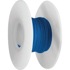 OK Industries - 30 AWG, 1 Strand, 304 m OAL, Copper Hook Up Wire - Blue Kynar Jacket - Exact Tool & Supply