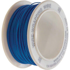 OK Industries - 30 AWG, 1 Strand, 15.2 m OAL, Copper Hook Up Wire - Blue Kynar Jacket - Exact Tool & Supply