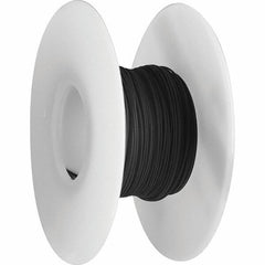 OK Industries - 30 AWG, 1 Strand, 30.4 m OAL, Copper Hook Up Wire - Black Kynar Jacket, 0.02" Diam - Exact Tool & Supply