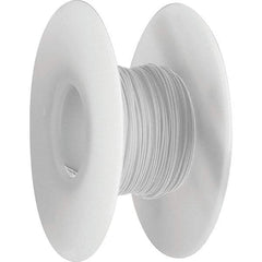 OK Industries - 30 AWG, 1 Strand, 304 m OAL, Copper Hook Up Wire - White Kynar Jacket - Exact Tool & Supply