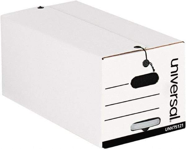 Universal One - 37-1/4" Wide x 18" High x 10" Deep, Storage Box - Corrugated Fiberboard, White - Exact Tool & Supply