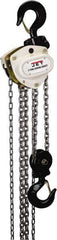 Jet - 6,600 Lb Lifting Capacity, 10' Lift Height, Hand Hoist - Made from Chain, 114' Overhaul to Lift 1' - Exact Tool & Supply