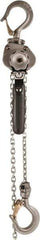 Jet - 550 Lb Lifting Capacity, 15' Lift Height, Lever Hoist - Made from Chain - Exact Tool & Supply