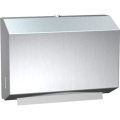 ASI-American Specialties, Inc. - Manual, Stainless Steel Paper Towel Dispenser - 200 C-Fold or 275 Multi-Fold, Silver - Exact Tool & Supply