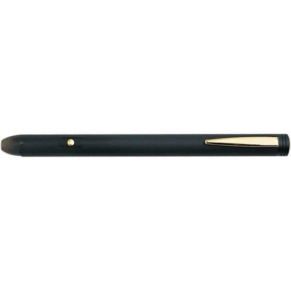 Quartet - Metal Pen Size Laser Pointer - Black, 2 AAA Batteries Included - Exact Tool & Supply