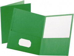 OXFORD - 8-1/2" Long x 11" Wide Pocket - Green - Exact Tool & Supply