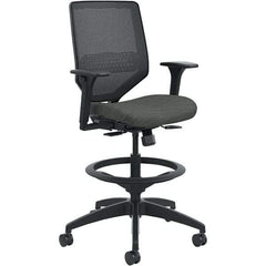 Hon - 53" High Mid Back Chair - 29-3/4" Wide x 28-3/4" Deep, Fabric Mesh Seat, Ink - Exact Tool & Supply