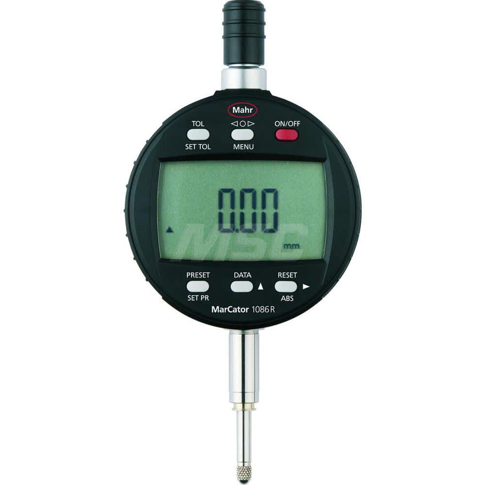 Mahr - Electronic Drop Indicators; Minimum Measurement (Decimal Inch): 0 ; Minimum Measurement (Inch): 0 ; Minimum Measurement (mm): 0 ; Maximum Measurement (Inch): 2 ; Maximum Measurement (mm): 50 ; Resolution (Decimal Inch): 0.00002/0.00005/0.0001/0.00 - Exact Tool & Supply