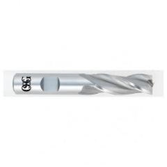 7/8 Dia. x 4 Overall Length 3-Flute Square End HSS-CO SE End Mill-Round Shank-Center Cutting-Uncoated - Exact Tool & Supply