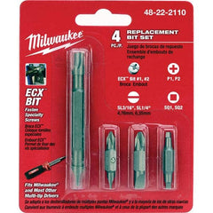 Milwaukee Tool - Screwdriver Bit Sets Type: Screwdriver Bit Drive Size: 1/4 (Inch) - Exact Tool & Supply