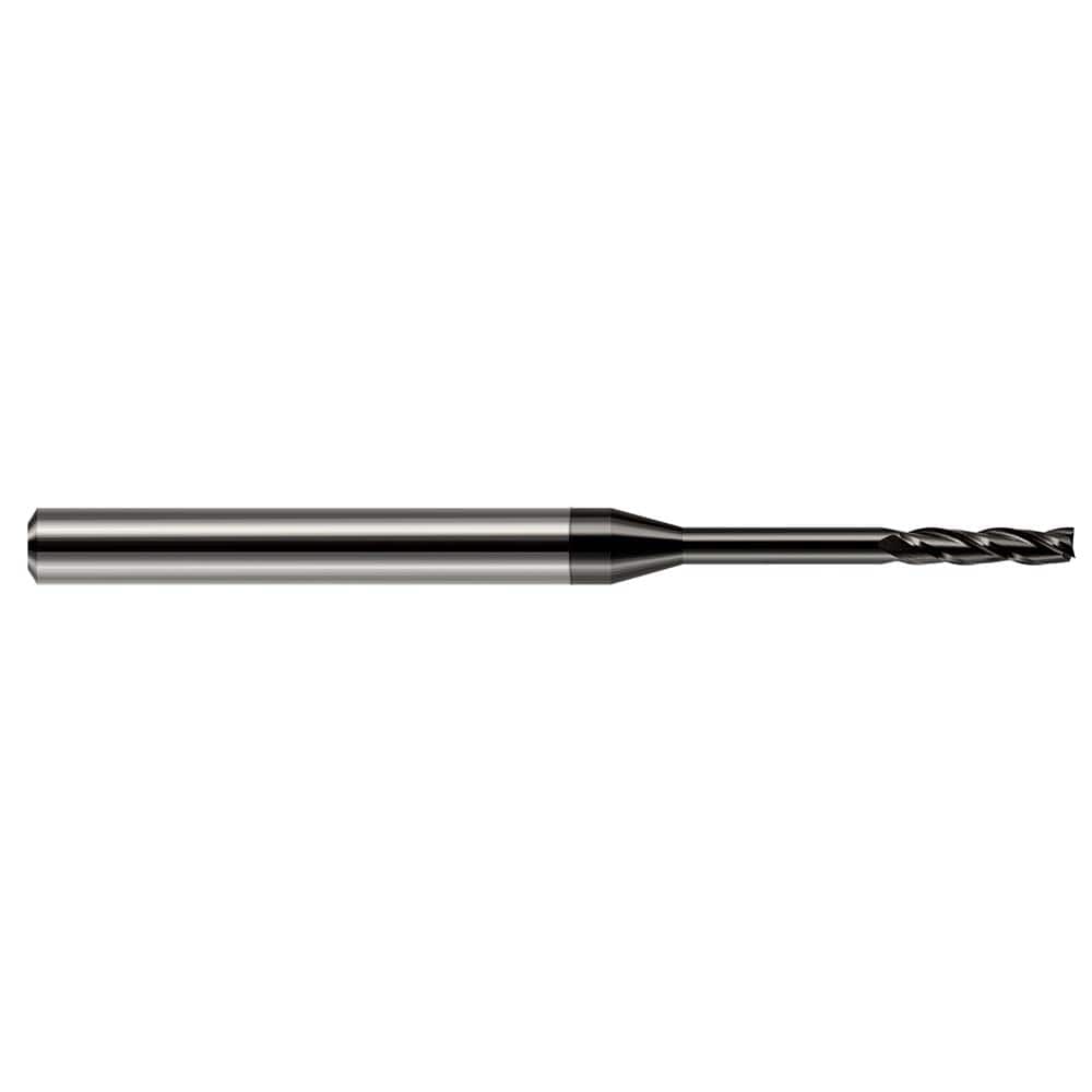 Harvey Tool - 3/64", 1/4" LOC, 1/8" Shank Diam, 2-1/2" OAL, 3 Flute Solid Carbide Square End Mill - Exact Tool & Supply