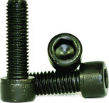 M20 - 2.50 x 120mm - Black Finish Heat Treated Alloy Steel - Cap Screws - Socket Head - Exact Tool & Supply