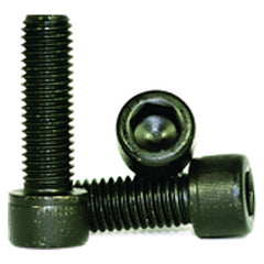 M8-1.25 × 16 mm - Black Finish Heat Treated Alloy Steel - Cap Screws - Socket Head - Exact Tool & Supply