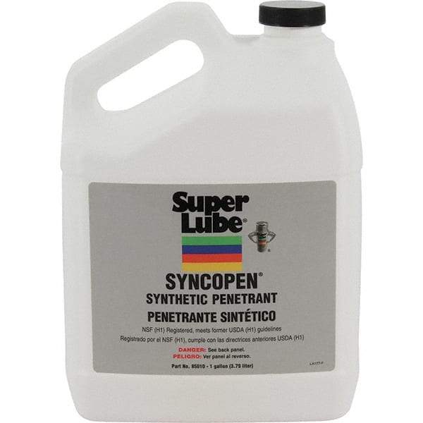 Synco Chemical - 1 Gal Bottle Synthetic Penetrant - Translucent Brown, -10°F to 180°F, Food Grade - Exact Tool & Supply