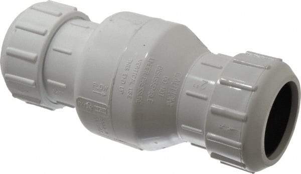 Little Giant Pumps - 2" PVC Check Valve - Inline, Compression - Exact Tool & Supply
