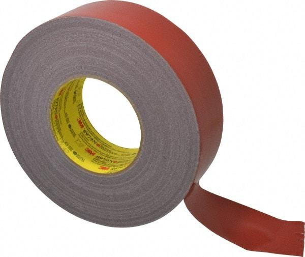 3M - 2" x 55m Red Duct Tape - 12.1 mil, Rubber Adhesive, Polyethylene Film Backing, 36 Lb/ln Tensile Strength, 200°F Max, Series 8979N - Exact Tool & Supply
