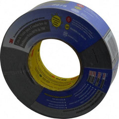 3M - 2" x 55m Black Duct Tape - 12.1 mil, Rubber Adhesive, Polyethylene Film Backing, 36 Lb/ln Tensile Strength, 200°F Max, Series 8979 - Exact Tool & Supply