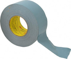 3M - 3" x 55m Blue Duct Tape - 12.1 mil, Rubber Adhesive, Polyethylene Film Backing, 36 Lb/ln Tensile Strength, 200°F Max, Series 8979 - Exact Tool & Supply