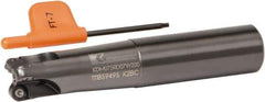 Kennametal - 0.474" Cut Diam, 3/4" Shank Diam, 4.05" OAL, Indexable Ball Nose End Mill - Exact Tool & Supply