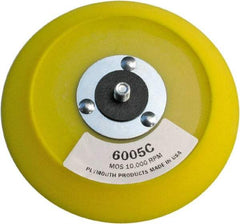 Made in USA - 6" Diam Adhesive/PSA Disc Backing Pad - Medium Density, 10,000 RPM - Exact Tool & Supply