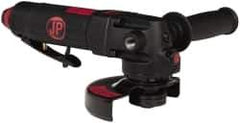 PRO-SOURCE - 4-1/2" Wheel Diam, 10,000 RPM, Pneumatic Angle & Disc Grinder - 5/8-11 Spindle, 4 CFM, Rear Exhaust - Exact Tool & Supply
