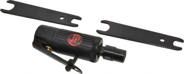 PRO-SOURCE - 1/4" Collet, Straight Handle, Air Straight Die Grinder - 25,000 RPM, Front Exhaust, 4 CFM, 0.3 hp, 90 psi, 1/4 NPT Inlet - Exact Tool & Supply