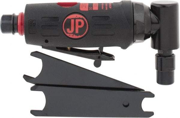 PRO-SOURCE - 1/4" Collet, Angle Handle, Air Angle Die Grinder - 20,000 RPM, Rear Exhaust, 4 CFM, 0.3 hp, 90 psi, 1/4 NPT Inlet - Exact Tool & Supply