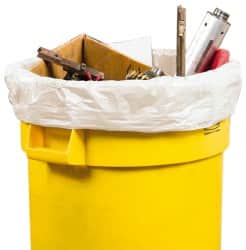 Ability One - Trash Bags & Liners; Type: Household/Office ; Capacity (Gal.): 60 ; Thickness (Micron): .7 ; Material: Polyethylene ; Drawstring: No ; Recycled Content: No - Exact Tool & Supply